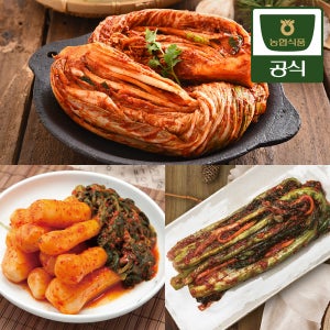 농협식품 한국농협김치 세트 (포기2kg+총각2kg+갓1kg)