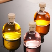 위스키 보틀 양주 산행 캠핑 소형 100ml 원형 무연 유리 디켄터 barware 유리