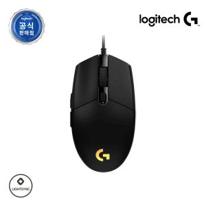 로지텍코리아 공식 G102 2세대 LIGHTSYNC 유선 마우스 블랙