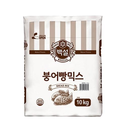 23281 씨제이 백설 붕어빵 믹스 10KG 붕어빵픠믹스 업소용 대용량 곰표 붕붕믹스