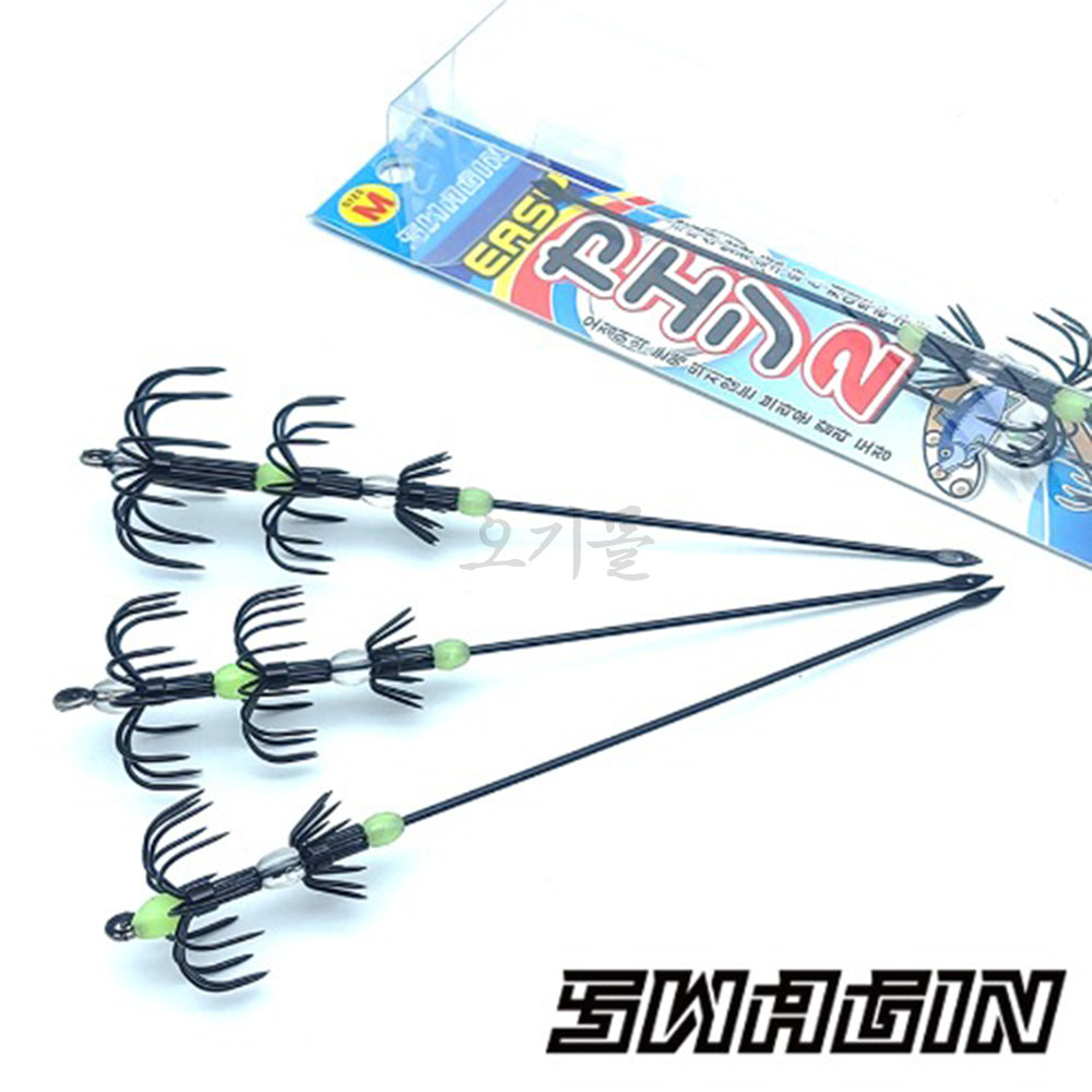 [오기몰] 백경 이지야엔2 SG-108 생미끼 에깅 갑오징어 무늬오징어 한치 에기