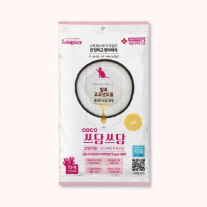 코코쓰담쓰담 강아지 고양이 워터리스 목욕장갑 물티슈 10매입