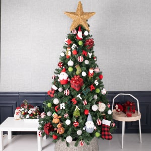 크리스마스 트리 나무 장식 풀세트 고급 트레이펀스타 PVC 210cm (양면) 성탄절 대형 소품 용품 매장 데코