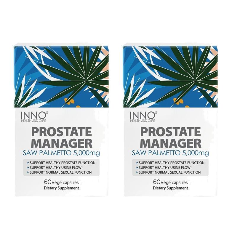 이노 <b>프로스테이트 매니저</b> 쏘팔메토 5000mg 60캡슐x2팩