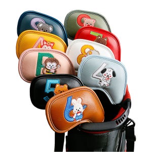 코헵스 귀여운 동물캐릭터 골프 아이언커버 클럽 헤드커버