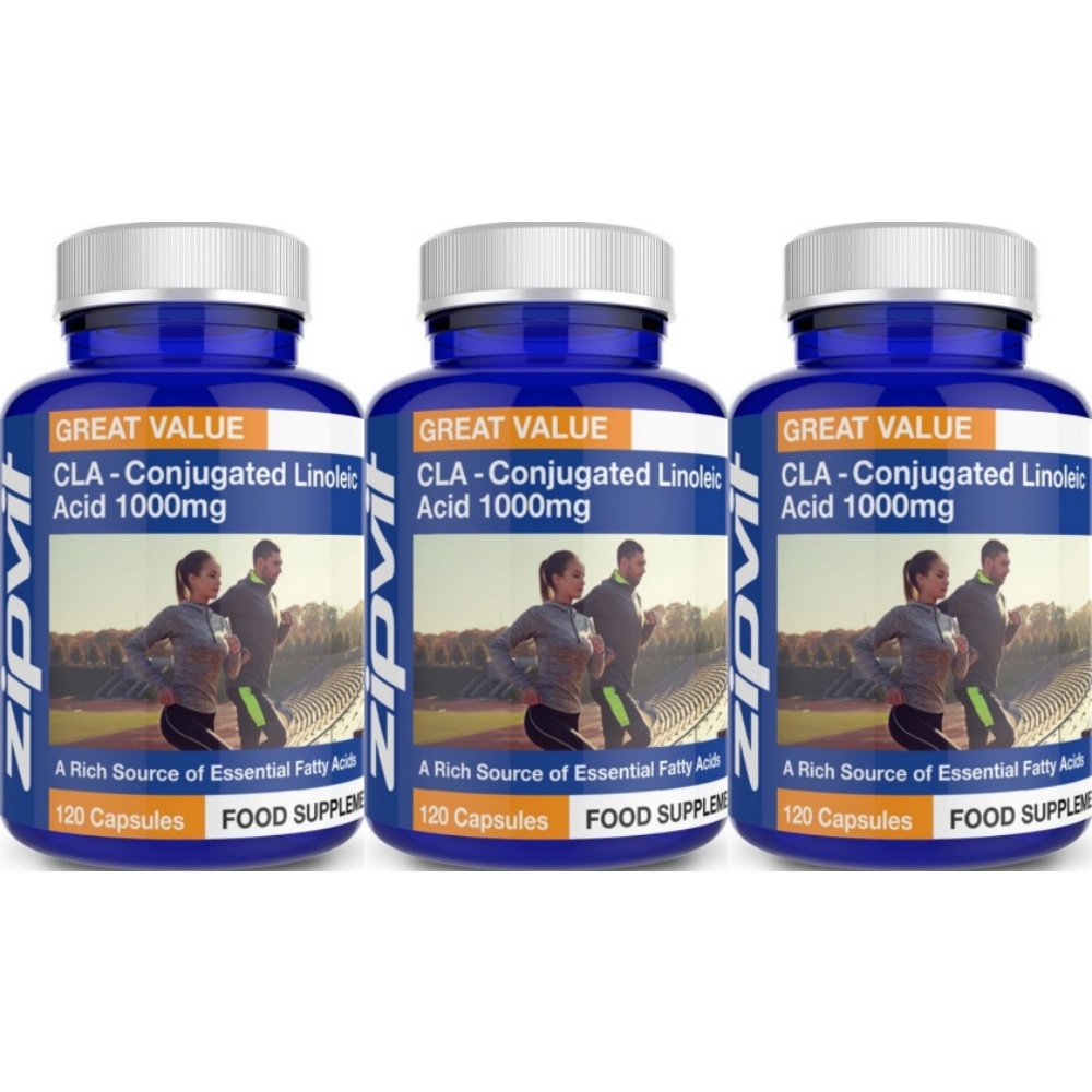 Zipvit <b>Conjugated Linoleic Acid</b> CLA 집빗 공액리놀레산 1000mg 120정 3병