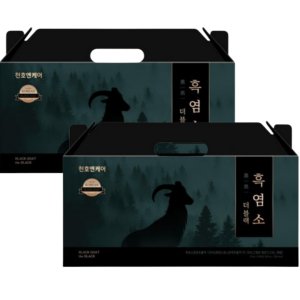 천호엔케어 흑염소 더블랙 70ml x 30포 x 2박스 2개월분