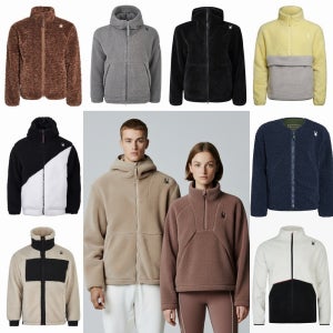 스파이더후리스 양털 뽀글이 스파이더 바람막이 플리스집업 양면 자켓