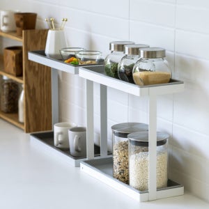 에뉴리빙 주방 양념통 정리대 수납 싱크대 선반 다용도 정리함