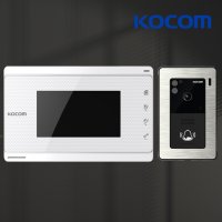 코콤 ASTRO KVP-70C 화이트 2선식 현관문 핸즈프리 비디오폰 카메라 모니터세트