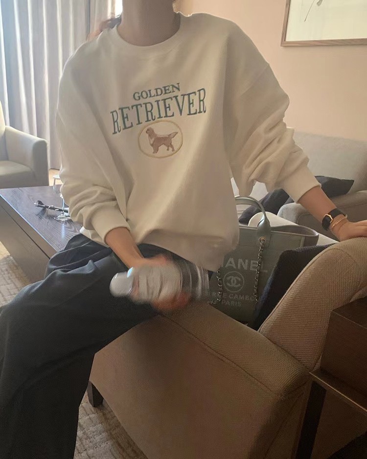 리트<b>리버</b> 맨투맨 (3color) 프리러브 <b>리버</b> 맨투맨 나염 레터링 자수 프린팅