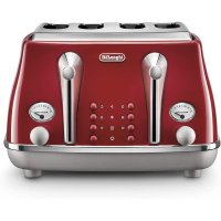 DeLonghi Icona Capitals Toaster 드롱기 아이코나 4 토스터 레드 CTOC4003R u200e2.7kg