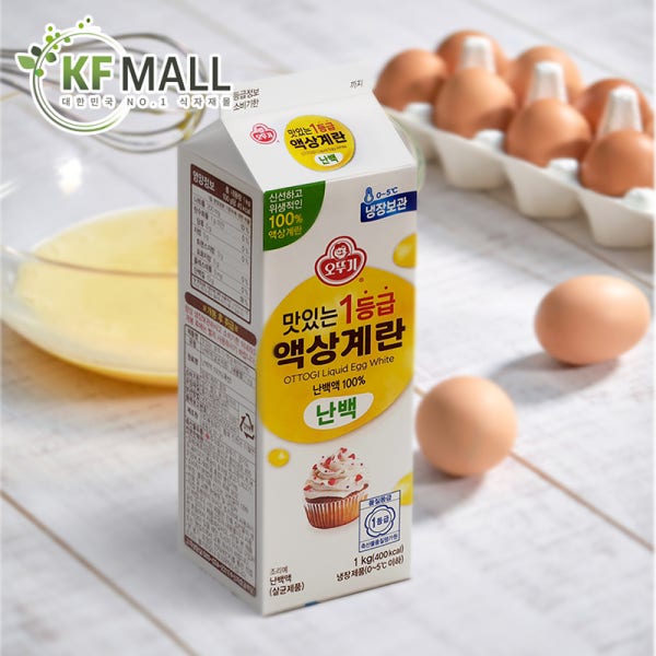 오뚜기 1등급 액상계란 (난백) 1kg 계란흰자 머랭 휘핑전용