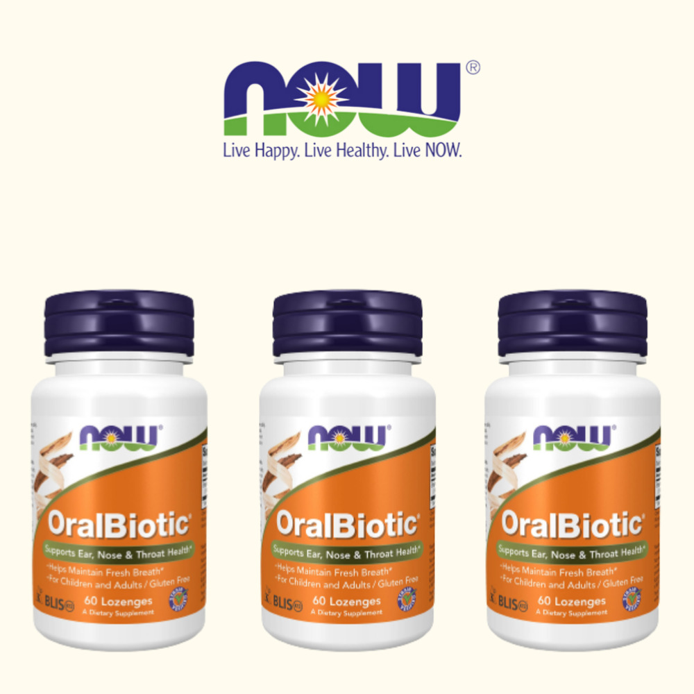 나우푸드 유산균 <b>오랄바이오틱</b> 60정 3개