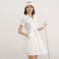 여성 골프웨어 제이제인 트렌치 원피스 (White)