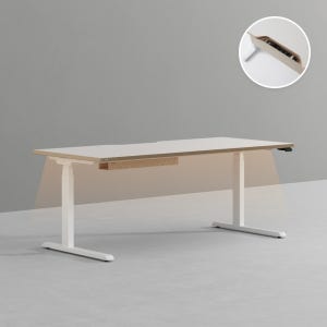 모션데스크 프리미엄 조명형 (깊이 800) 1800X800mm, 화이트