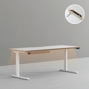 모션데스크 프리미엄 조명형 (깊이 700) 1800x700mm, 화이트