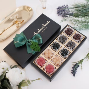 수제 행운양갱 10구 선물세트 / 손뜨개 네잎클로버 취업 수능 입사 퇴사선물 답례품