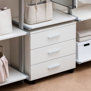 3단 이동식 서랍장 속옷 정리함, 드레스룸 시스템장 시스템 행거 옷장 맞춤제작 빌트시스템