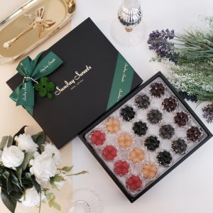 수제 행운양갱 20구 선물세트 / 네잎클로버포장 수능 명절 새해 취업 퇴사 선날 선물