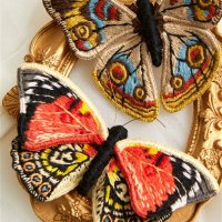 자수도안 스타터 키트 handmade 나비 diy 바느질 embroideri 홈 장식 바느질 크로스 스티치 세트와 키트