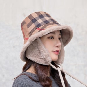골프귀달이모자 골프귀마개 골프털 여성 버킷햇 방한 벙거지