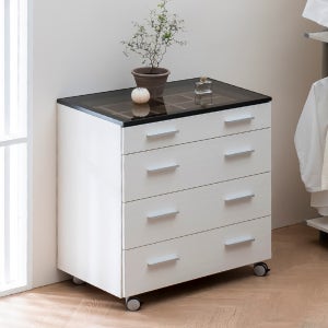 4단 아일랜드 서랍장 이동식 수납장, 드레스룸 시스템장 시스템 행거 옷장 맞춤제작 빌트시스템