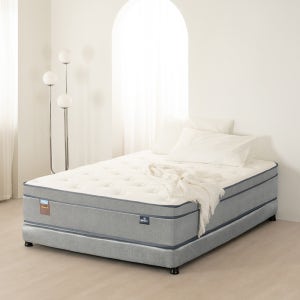동서가구 그레이 이중봉합 일체형토퍼 투매트리스 침대 Q DF922791