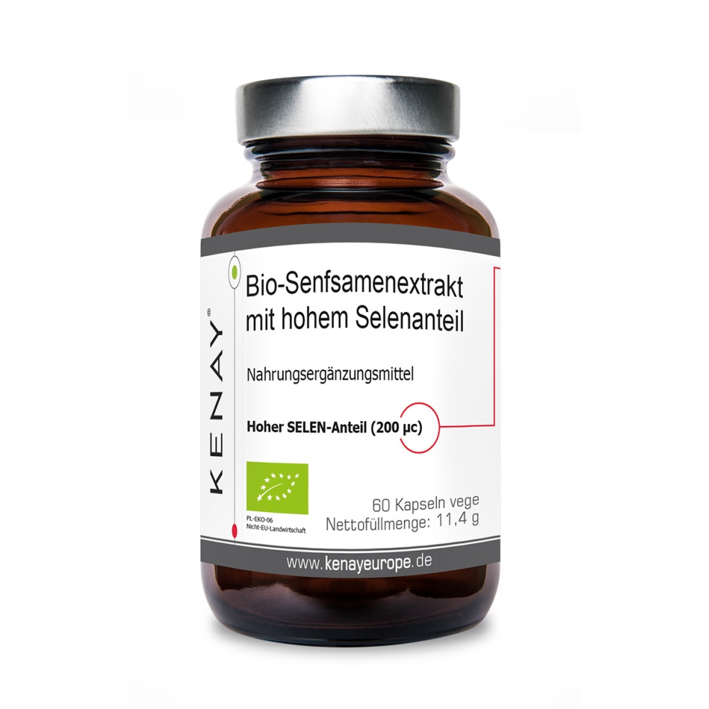 KENAY EUROPE 독일 겨자씨 추출물 <b>셀레늄</b> 200mcg 60캡슐