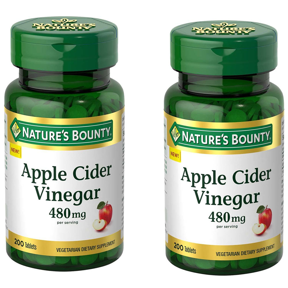 네이쳐스바운티 <b>애플사이다비니거 240mg</b> 200정 x 2통
