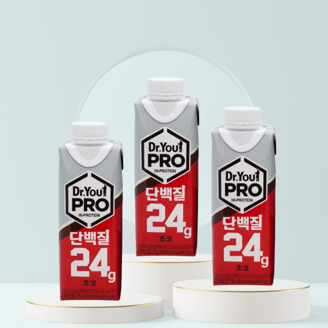 닥터유 프로 단백질 드링크 초코 250ML 12개 운동전후 단백질보충