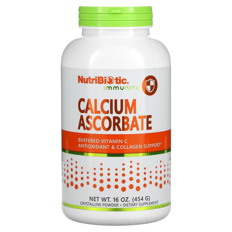 뉴트리바이오틱 면역 <b>아스코르브산칼슘</b> 결정성 분말 454g(16oz) 미국 해외직구 미네랄