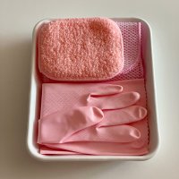 [쿠아상회] 일본수세미 아크릴 망사 핑크 수세미