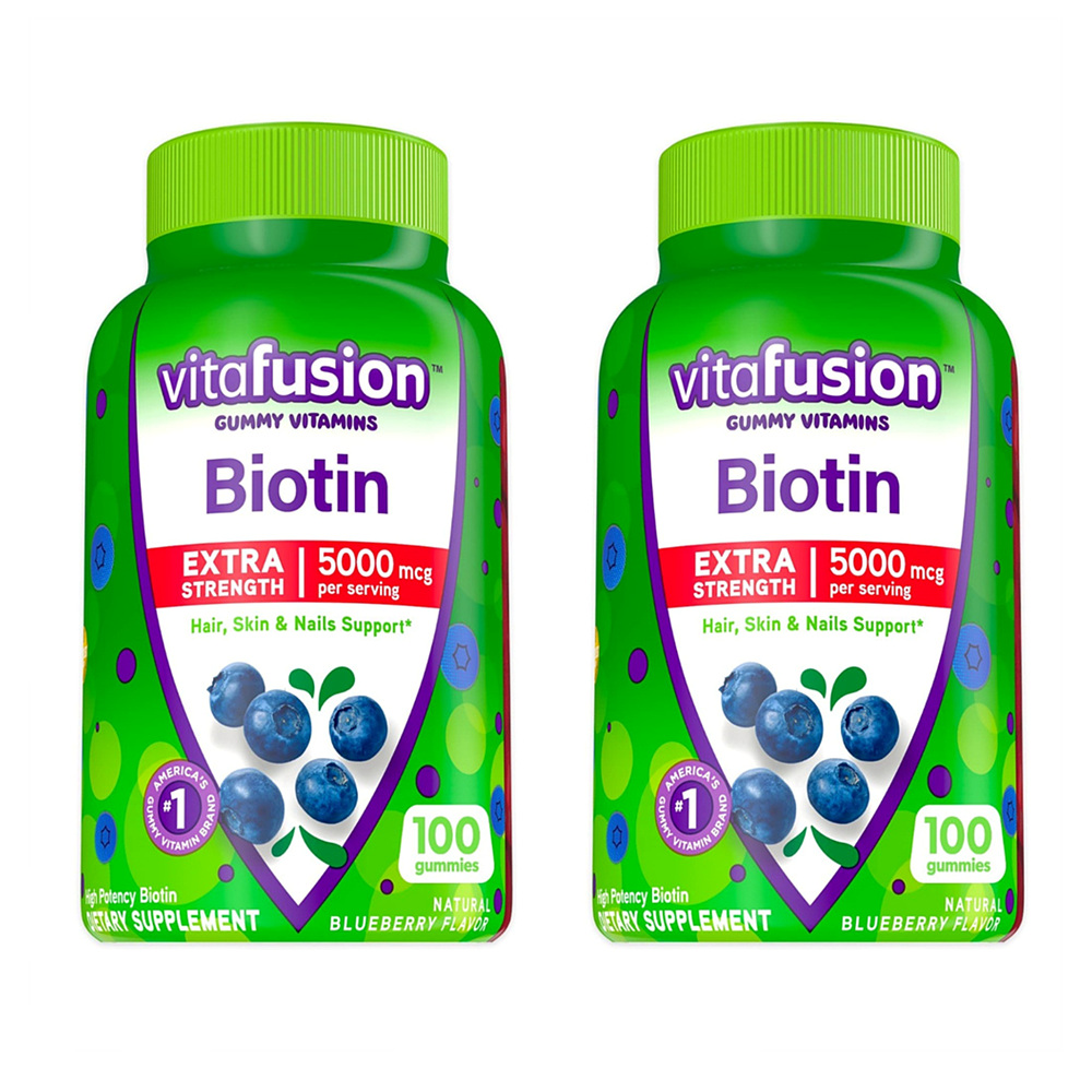 비타퓨전 비오틴 5000mcg 베리맛 젤리비타민 100구미 X 2