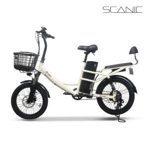 AU테크 스카닉 5X 여성용 2인용 등하원 바구니 전동 전기자전거 48V 10Ah