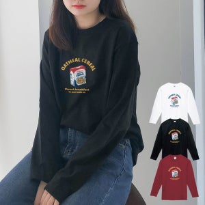 롱티 레이어드 티셔츠 오버핏 긴팔 박스티 이너 블랙