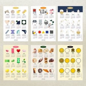 2025년 포스터 인테리어 달력 캘린더 감성달력 (A3부터)