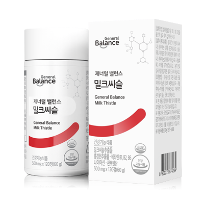 지쿱 제너럴 밸런스 밀크씨슬 500mg 120정