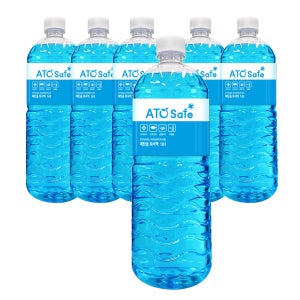 아토세이프 에탄올 워셔액 1.8L 본품 3병 + 3병