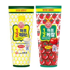 오뚜기 토마토 하프케찹 280g + 하프 마요네즈 315g 외 36종