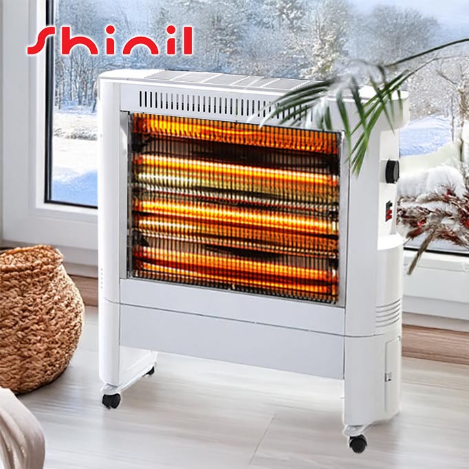 신일 전기히터 카본난로 대형 업소용 사무실 가정용 온열기 전기스토브 난방기 3단 화이트