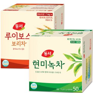 동서 차 50T 2종 100T 세트 루이보스 보리차 현미녹차 그린티 잎차 식수대용 꽃차 꽃잎차 허브차 허브티 곡물차 곡식차 침출차 티백