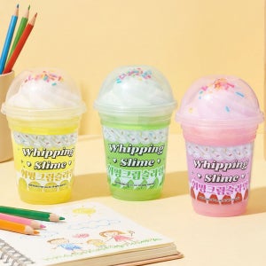 KC 휘핑 크림 슬라임 촉감 놀이 말랑이 액체괴물 액괴 미술놀이 클레이