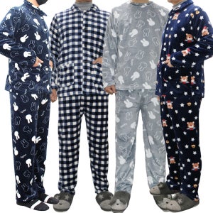쓰리몰 남자 수면잠옷 세트 밍크 극세사 수면바지 겨울 홈웨어
