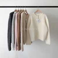 SALE OUNCE 온스 알파카 라운드 홀가 니트 alpaca knit (당일발송)