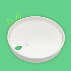 종이뚜껑 물방울모양 무지 10/13온스, 12/16온스 (1,000개) 종이리드