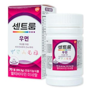 센트룸 포 우먼 70정 여성용 멀티비타민 미네랄 종합비타민 여자