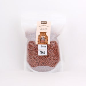 대용량 국내산황토볼 8mm 3kg 화분 어항 찜질 지압 베개 정수