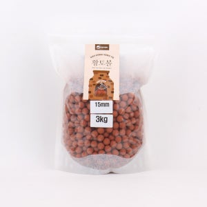 대용량 국내산황토볼 15mm 3kg 화분 어항 찜질 지압 베개 정수