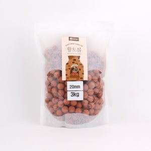 대용량 국내산황토볼 20mm 3kg 화분 어항 찜질 지압 베개 정수